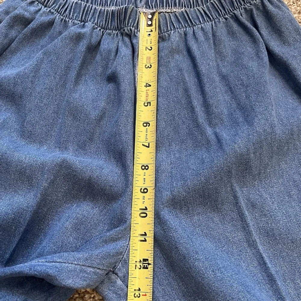 Vtg Women's‎ Beaded Denim Top Cropped Pants Set XL Grandmacore Tribal
